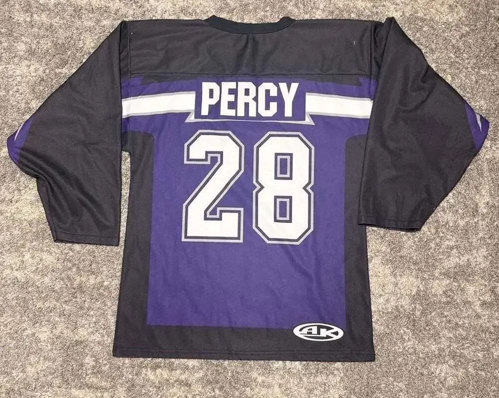 Athletic Knit Pioneer Valley Lightning Hockey Jersey Percy #28